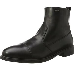 Mens Geox Amphibiox leather ankle boots black 45 EU 12 US